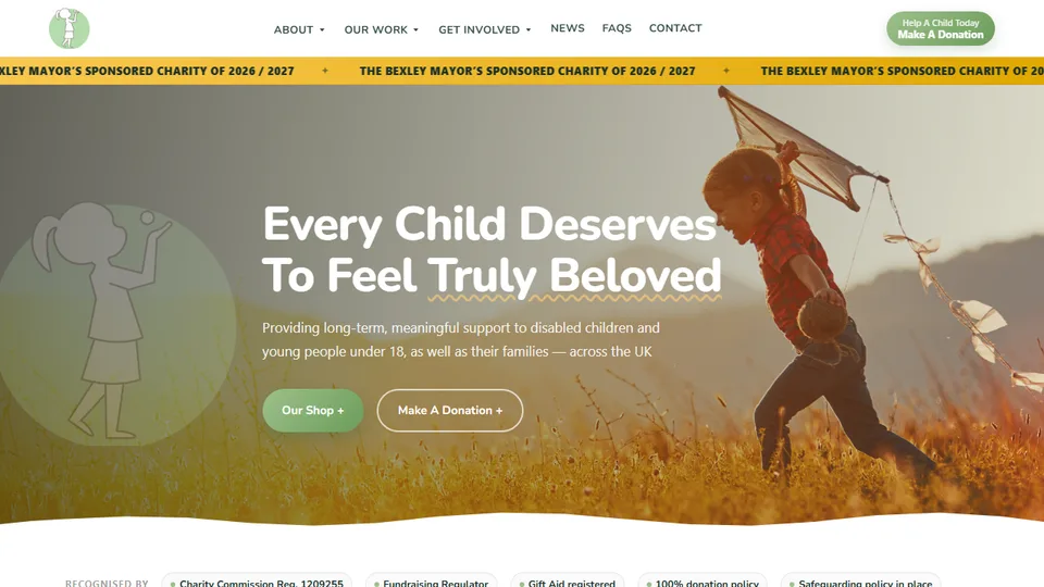 Screenshot of the TrulyBeloved website